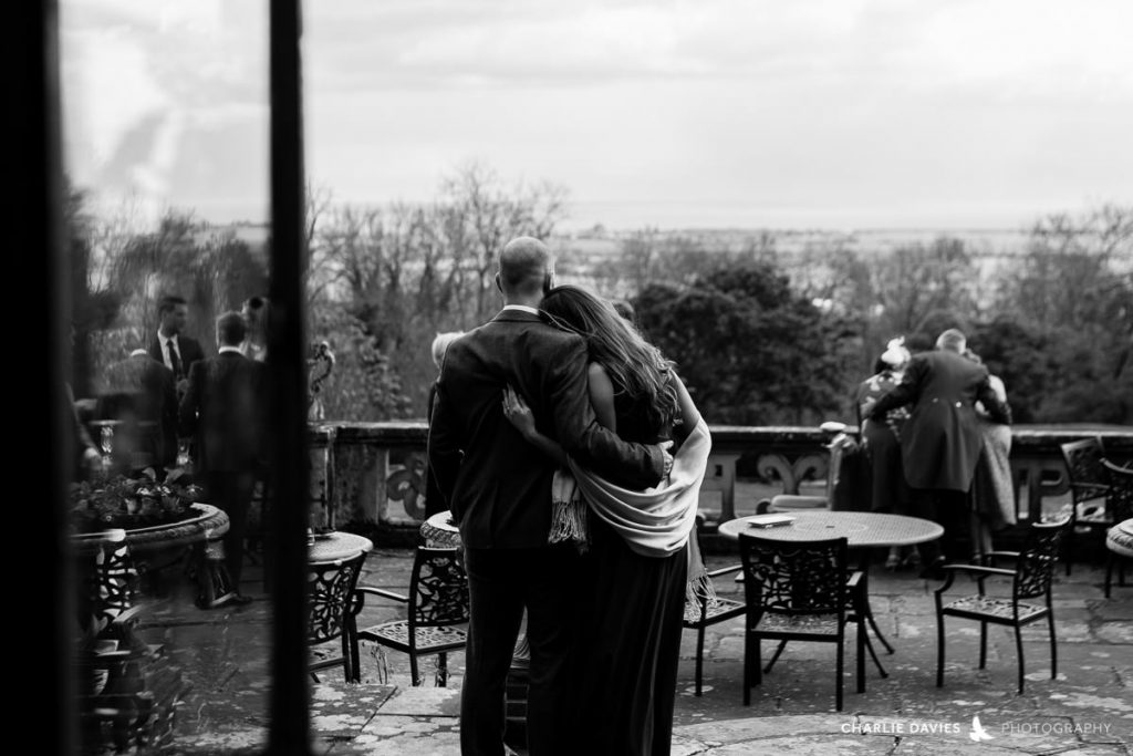 Hugging Port Lympne Hotel Wedding charlie davies wedding photography 